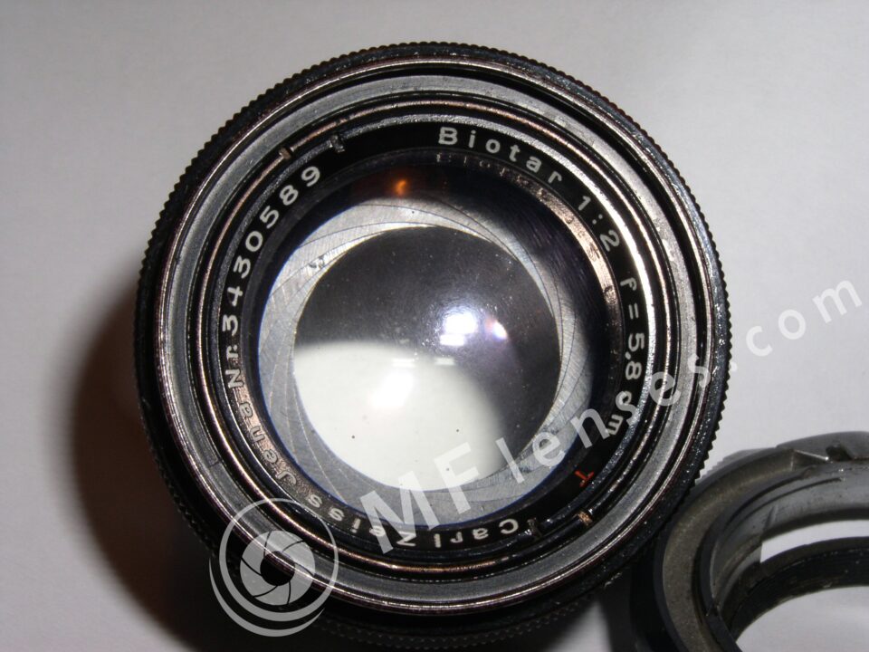 Carl Zeiss Jena Biotar 58mm f/2 black Exa
