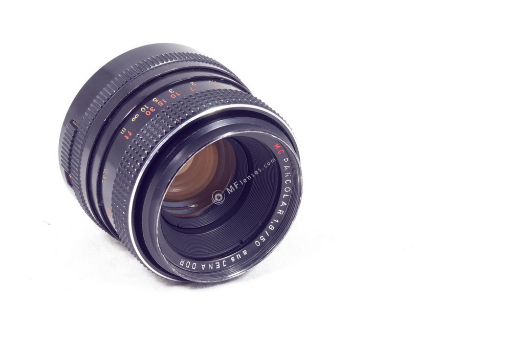 Aus Jena Pancolar 50mm f1.8 RED MC-10155